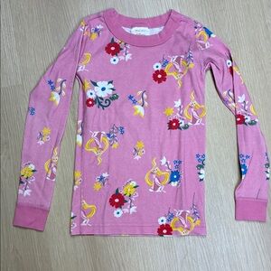 Disney Hanna Andersson Princess Rapunzel Tangled Pink 100% Organic Cotton PJ Top